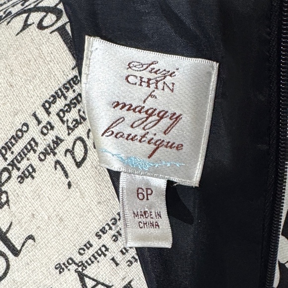 Suzi Chin for Maggy Boutique Monochrome Floral Mini Dress - Picture 2 of 4